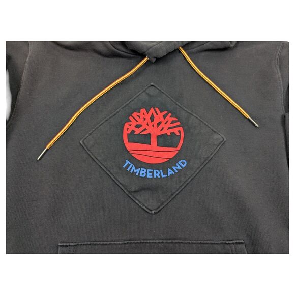 Men's Timberland Tree Core Logo Colorful Pullover Hoodie Size Large - Picture 4 of 12